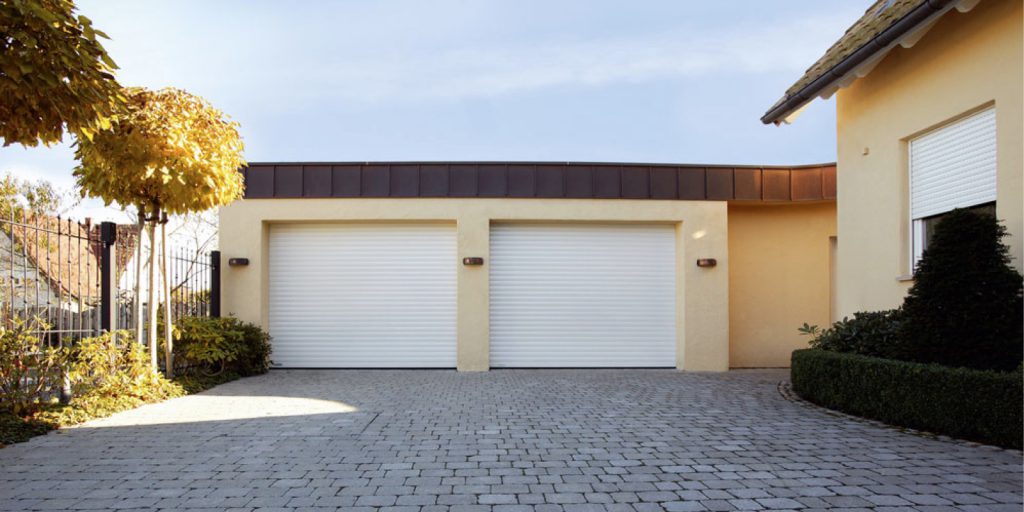 Roller Garage Door White Twin